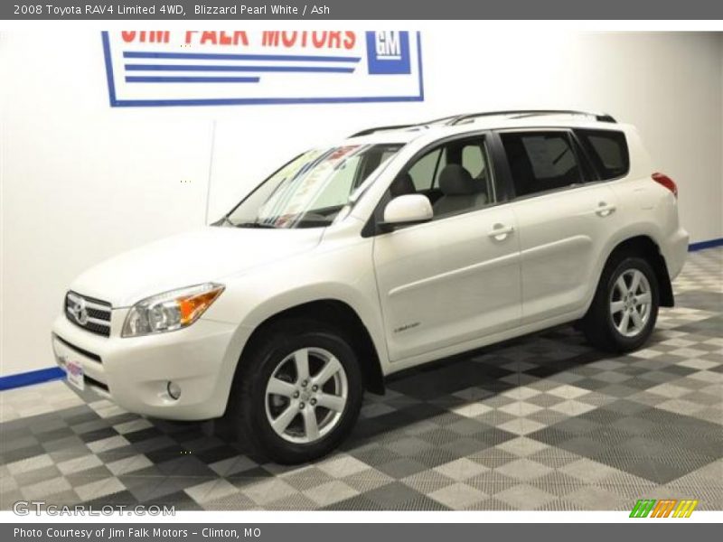 Blizzard Pearl White / Ash 2008 Toyota RAV4 Limited 4WD
