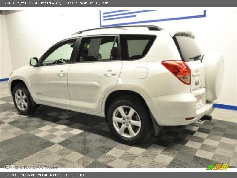 Blizzard Pearl White / Ash 2008 Toyota RAV4 Limited 4WD