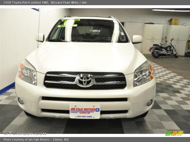 Blizzard Pearl White / Ash 2008 Toyota RAV4 Limited 4WD