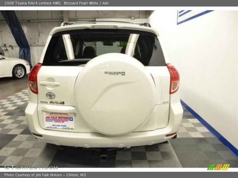 Blizzard Pearl White / Ash 2008 Toyota RAV4 Limited 4WD