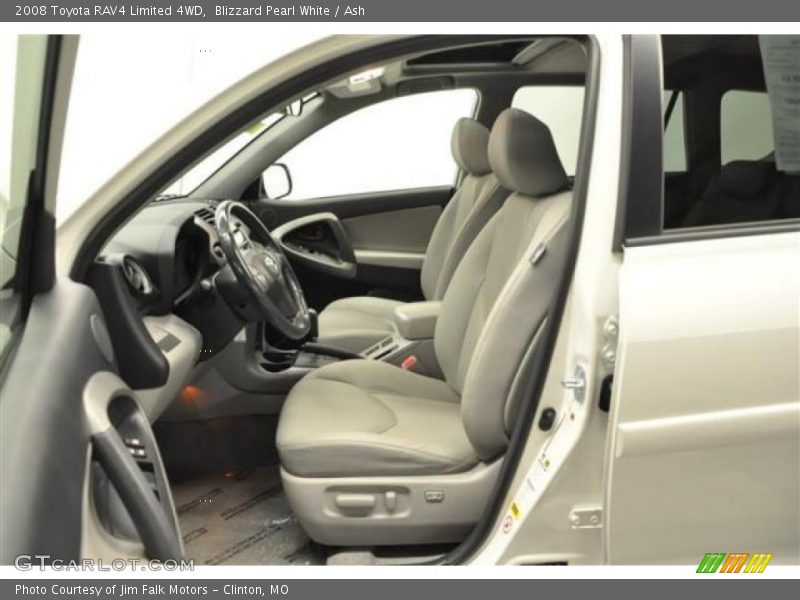 Blizzard Pearl White / Ash 2008 Toyota RAV4 Limited 4WD
