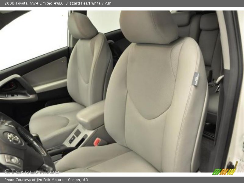 Blizzard Pearl White / Ash 2008 Toyota RAV4 Limited 4WD