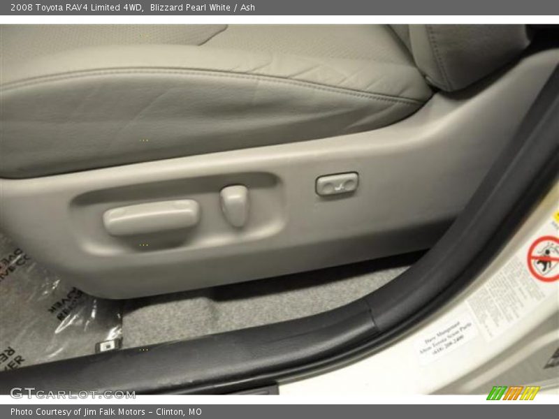Blizzard Pearl White / Ash 2008 Toyota RAV4 Limited 4WD