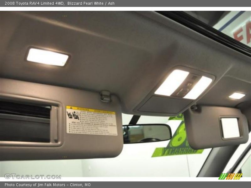 Blizzard Pearl White / Ash 2008 Toyota RAV4 Limited 4WD