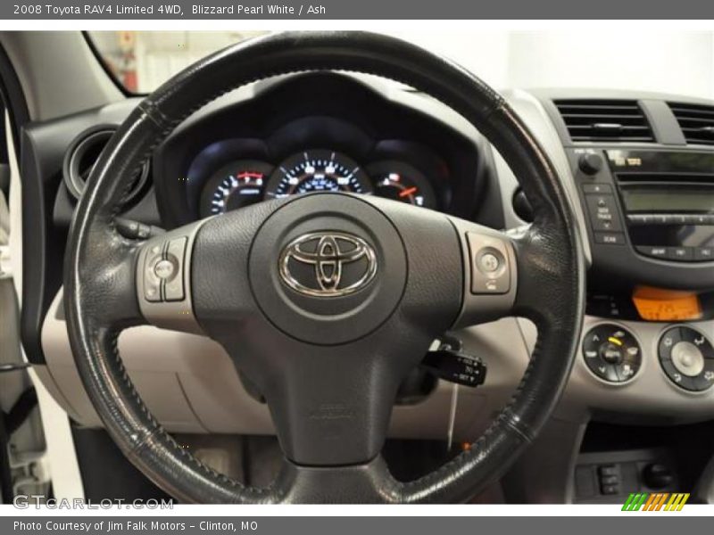 Blizzard Pearl White / Ash 2008 Toyota RAV4 Limited 4WD