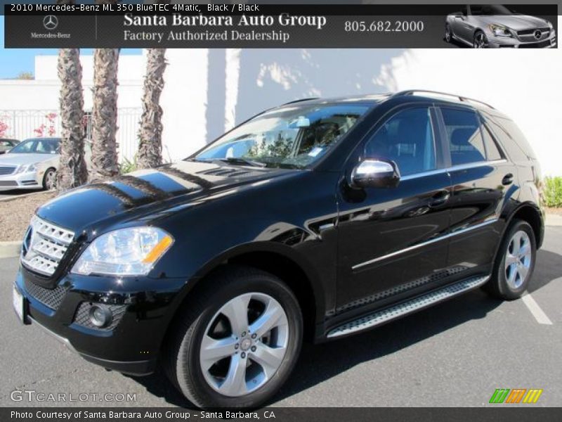 Black / Black 2010 Mercedes-Benz ML 350 BlueTEC 4Matic