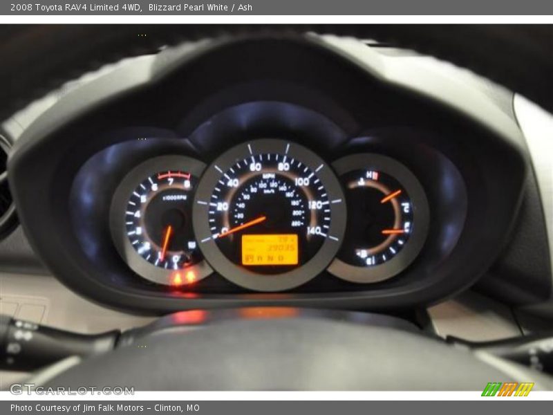 Blizzard Pearl White / Ash 2008 Toyota RAV4 Limited 4WD