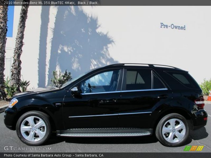 Black / Black 2010 Mercedes-Benz ML 350 BlueTEC 4Matic