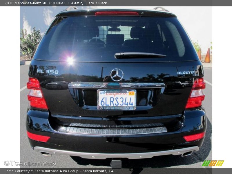 Black / Black 2010 Mercedes-Benz ML 350 BlueTEC 4Matic