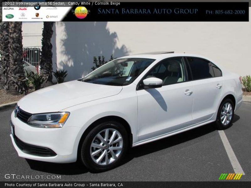 Candy White / Cornsilk Beige 2012 Volkswagen Jetta SE Sedan