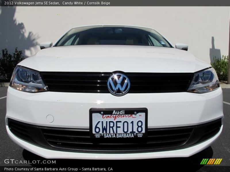 Candy White / Cornsilk Beige 2012 Volkswagen Jetta SE Sedan