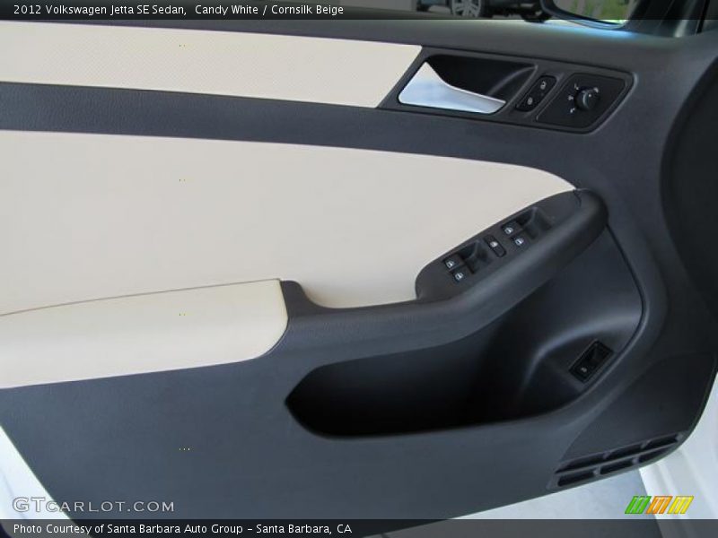 Candy White / Cornsilk Beige 2012 Volkswagen Jetta SE Sedan