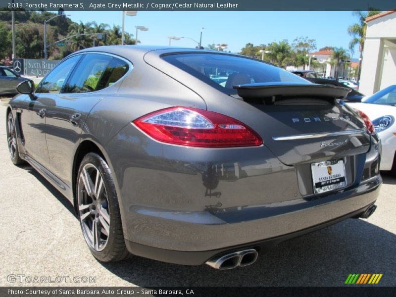 Agate Grey Metallic / Cognac/Cedar Natural Leather 2013 Porsche Panamera S