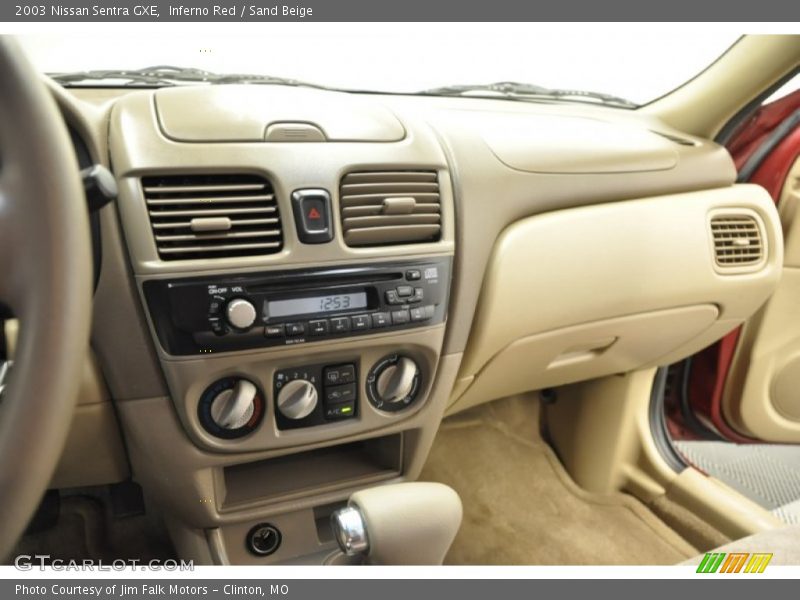 Inferno Red / Sand Beige 2003 Nissan Sentra GXE