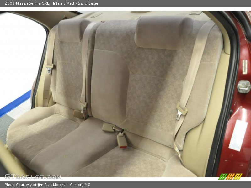 Inferno Red / Sand Beige 2003 Nissan Sentra GXE