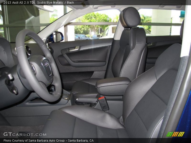 Front Seat of 2013 A3 2.0 TDI