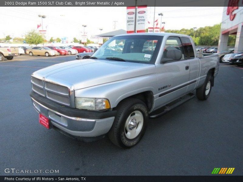Bright Silver Metallic / Agate 2001 Dodge Ram 1500 SLT Club Cab