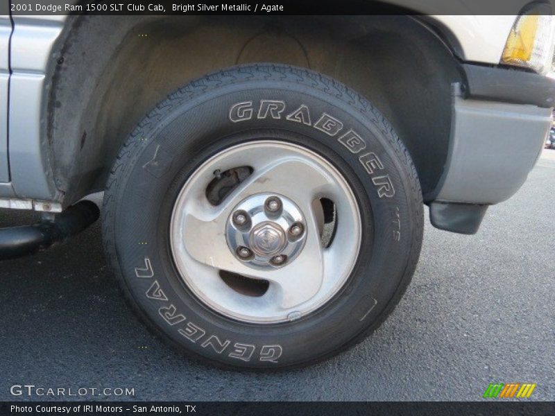 Bright Silver Metallic / Agate 2001 Dodge Ram 1500 SLT Club Cab