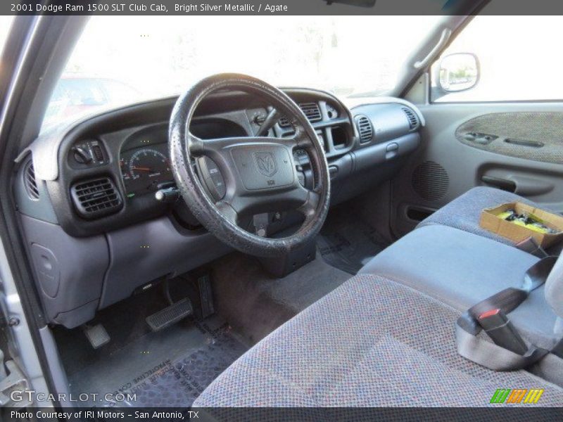 Bright Silver Metallic / Agate 2001 Dodge Ram 1500 SLT Club Cab