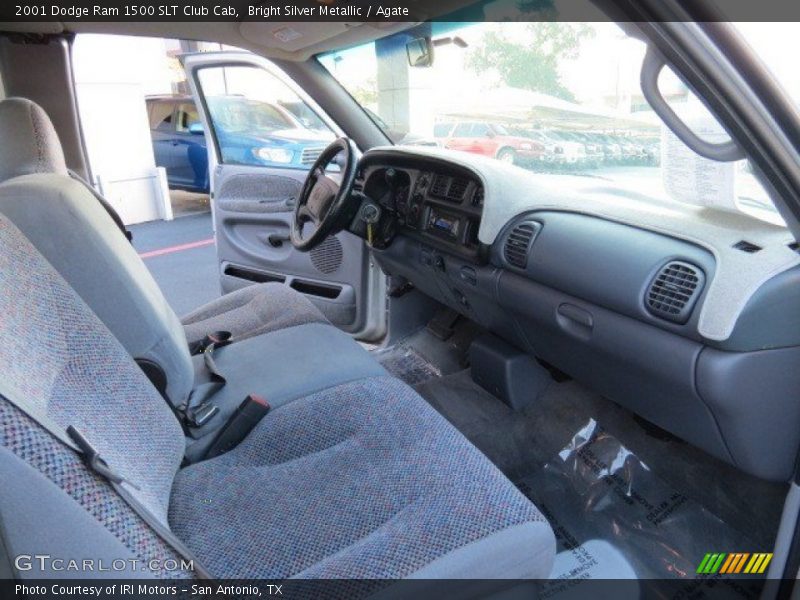 Bright Silver Metallic / Agate 2001 Dodge Ram 1500 SLT Club Cab