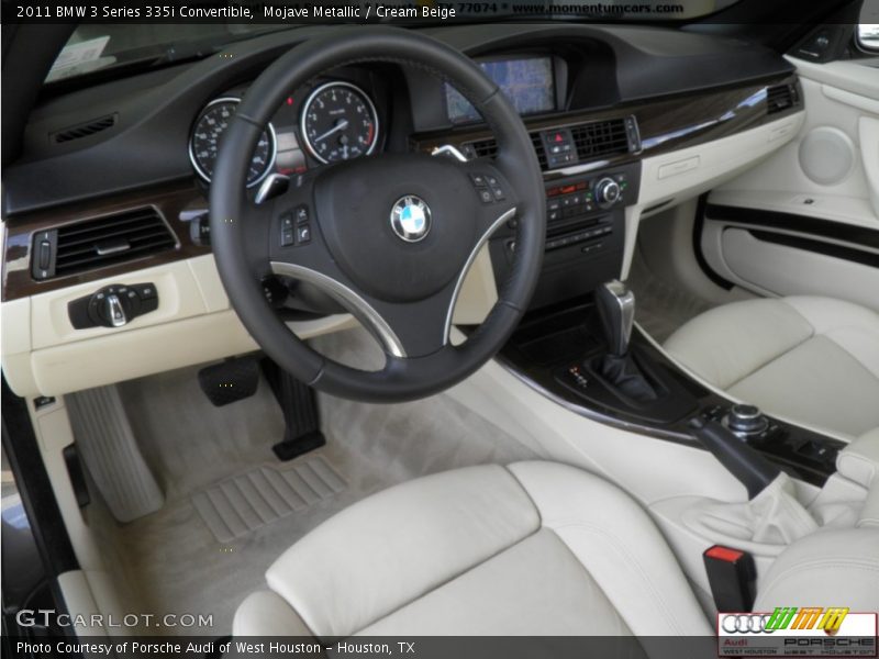 Mojave Metallic / Cream Beige 2011 BMW 3 Series 335i Convertible