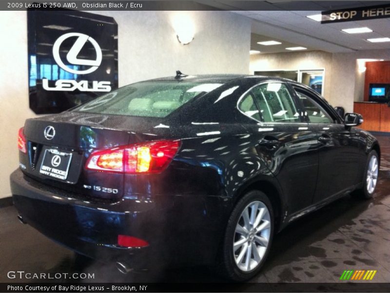 Obsidian Black / Ecru 2009 Lexus IS 250 AWD
