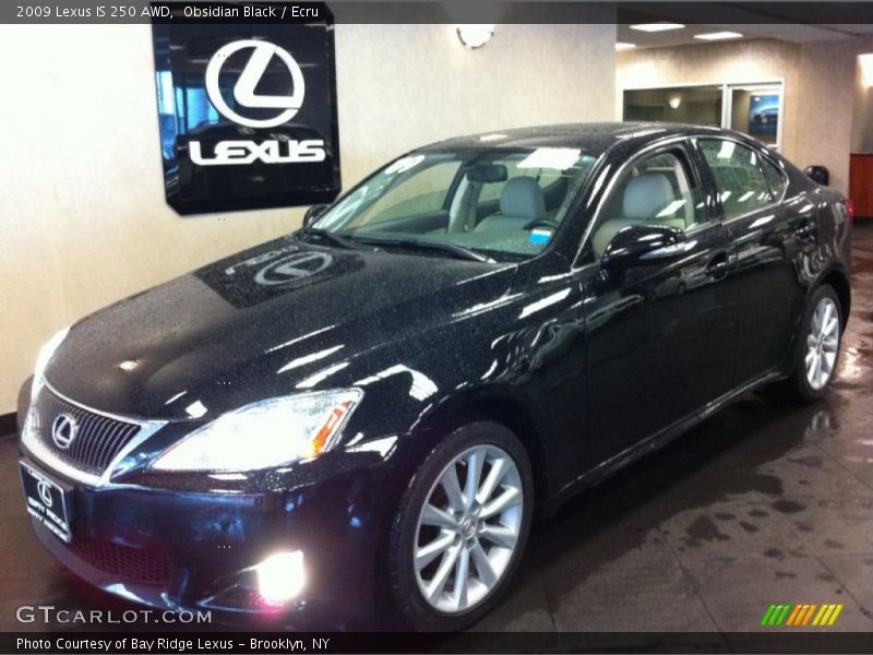 Obsidian Black / Ecru 2009 Lexus IS 250 AWD