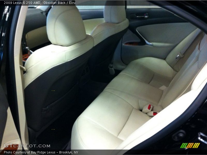 Obsidian Black / Ecru 2009 Lexus IS 250 AWD
