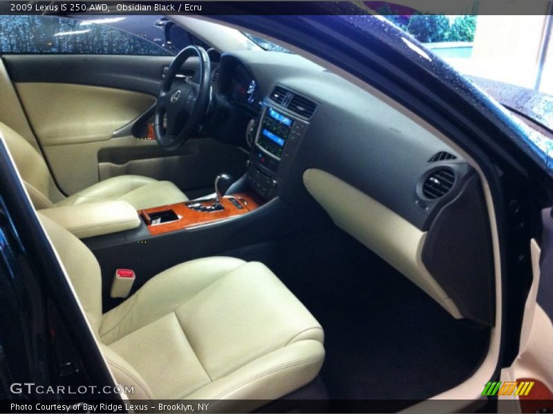 Obsidian Black / Ecru 2009 Lexus IS 250 AWD
