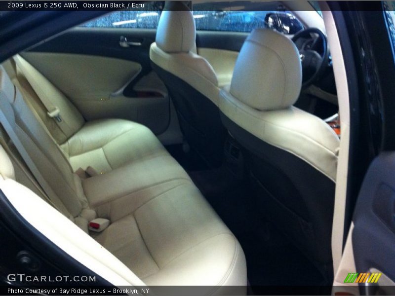 Obsidian Black / Ecru 2009 Lexus IS 250 AWD
