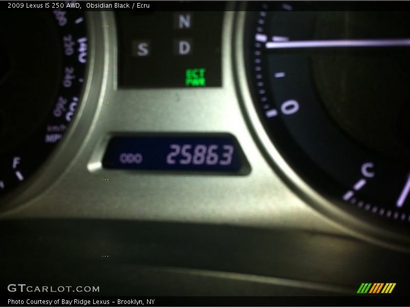 Obsidian Black / Ecru 2009 Lexus IS 250 AWD