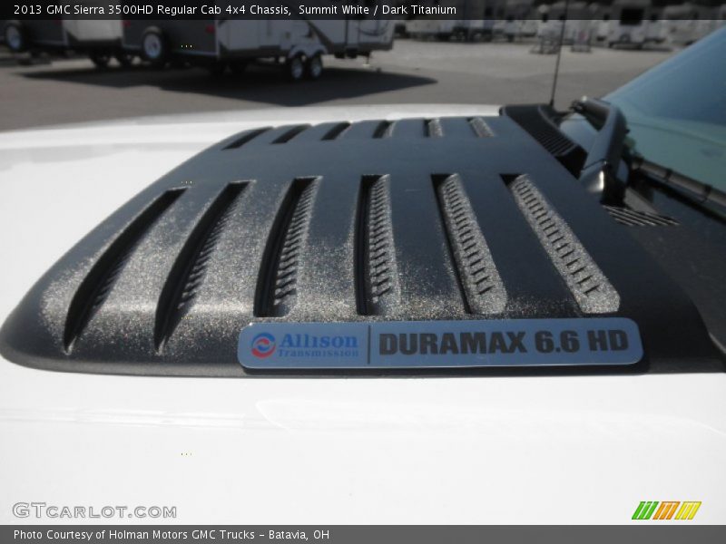 Summit White / Dark Titanium 2013 GMC Sierra 3500HD Regular Cab 4x4 Chassis