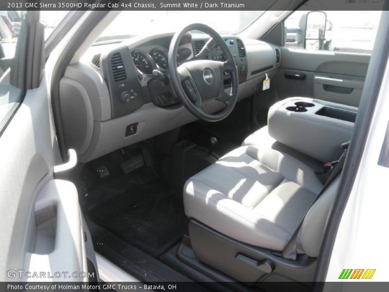 Summit White / Dark Titanium 2013 GMC Sierra 3500HD Regular Cab 4x4 Chassis