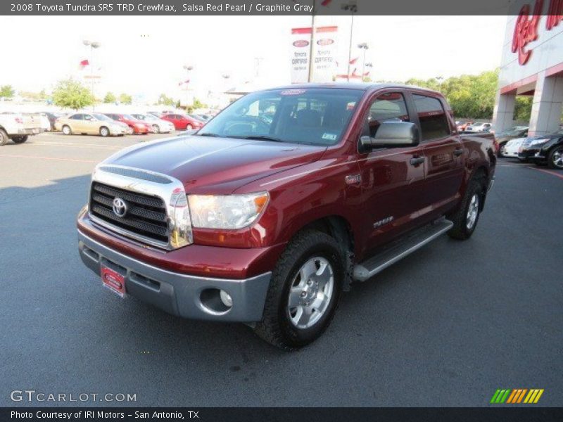 Salsa Red Pearl / Graphite Gray 2008 Toyota Tundra SR5 TRD CrewMax