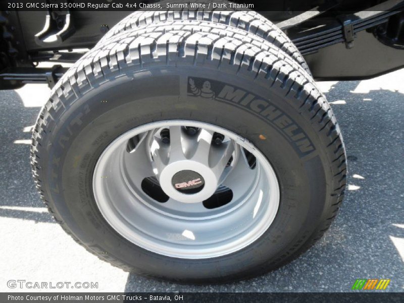 Summit White / Dark Titanium 2013 GMC Sierra 3500HD Regular Cab 4x4 Chassis