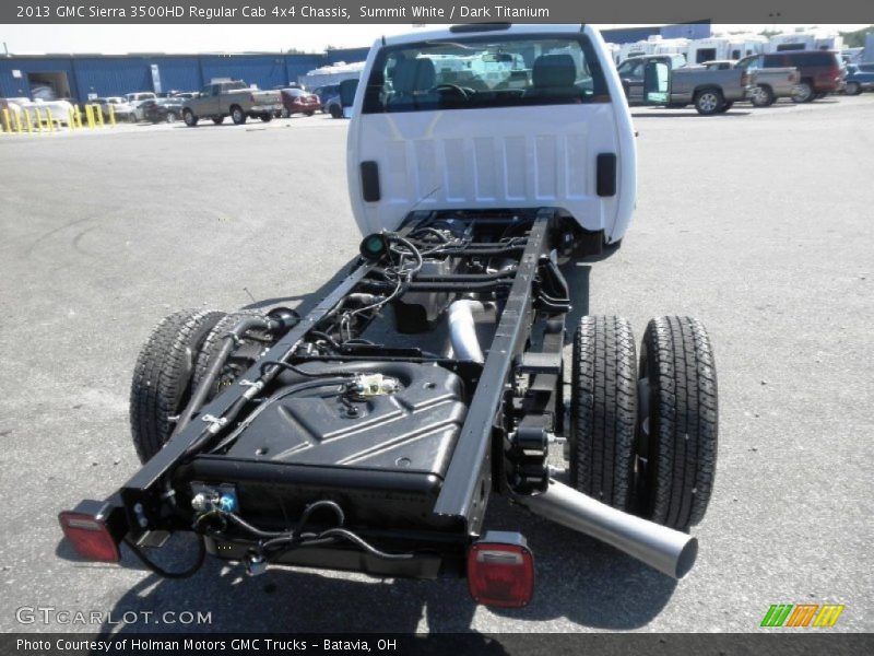 Summit White / Dark Titanium 2013 GMC Sierra 3500HD Regular Cab 4x4 Chassis