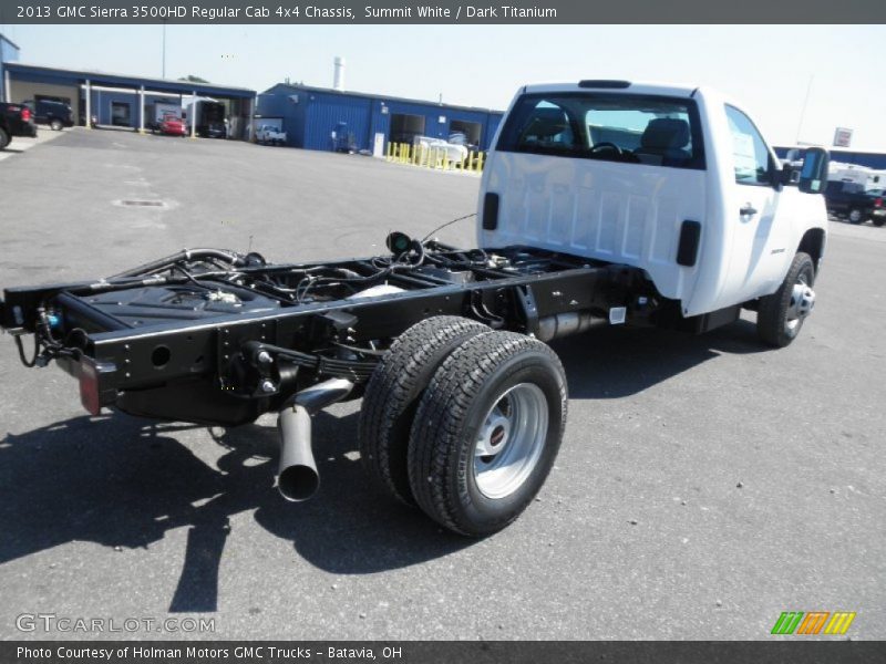 Summit White / Dark Titanium 2013 GMC Sierra 3500HD Regular Cab 4x4 Chassis
