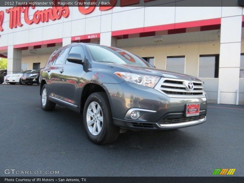 Magnetic Gray Metallic / Black 2012 Toyota Highlander V6