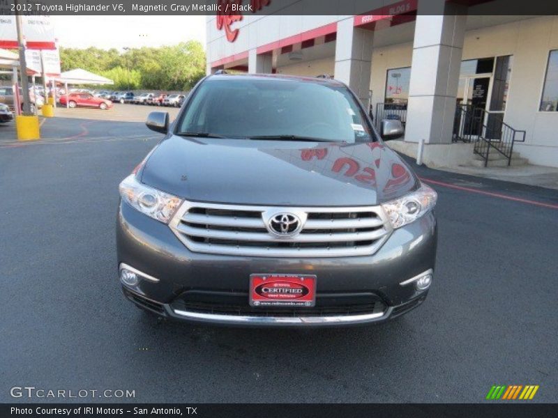 Magnetic Gray Metallic / Black 2012 Toyota Highlander V6