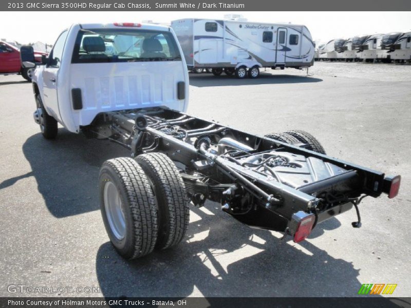Summit White / Dark Titanium 2013 GMC Sierra 3500HD Regular Cab Chassis