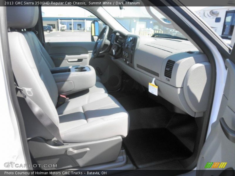 Summit White / Dark Titanium 2013 GMC Sierra 3500HD Regular Cab Chassis