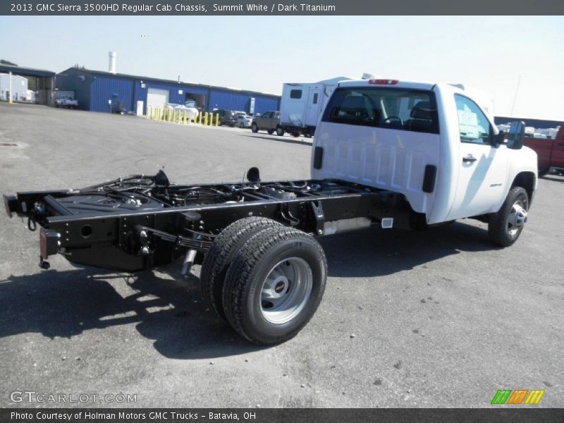 Summit White / Dark Titanium 2013 GMC Sierra 3500HD Regular Cab Chassis