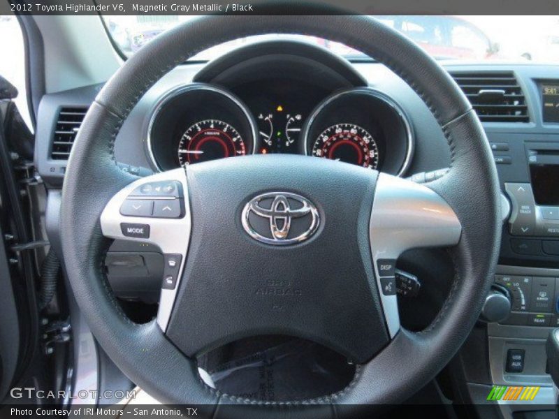 Magnetic Gray Metallic / Black 2012 Toyota Highlander V6