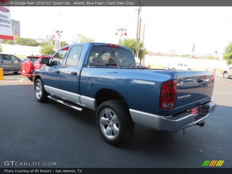 Atlantic Blue Pearl / Dark Slate Gray 2004 Dodge Ram 1500 SLT Quad Cab