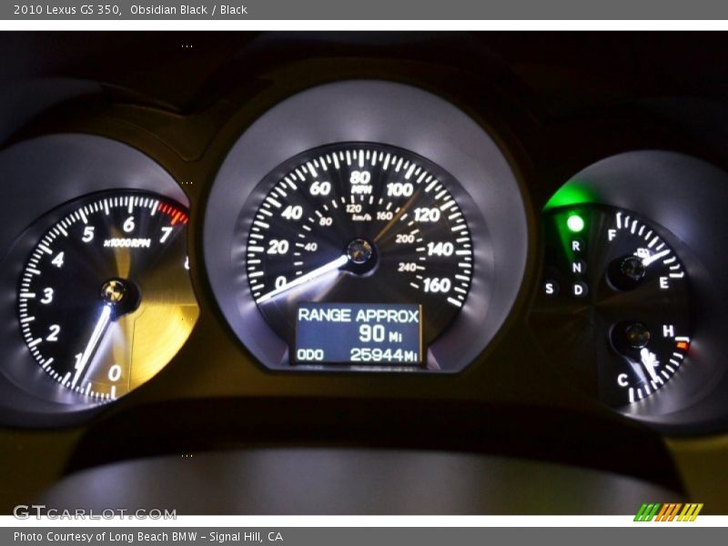 Obsidian Black / Black 2010 Lexus GS 350