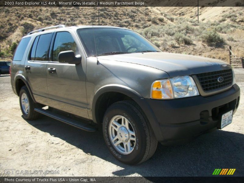 Mineral Grey Metallic / Medium Parchment Beige 2003 Ford Explorer XLS 4x4