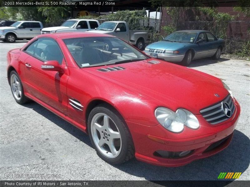Magma Red / Stone 2003 Mercedes-Benz SL 500 Roadster