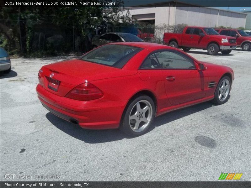 Magma Red / Stone 2003 Mercedes-Benz SL 500 Roadster
