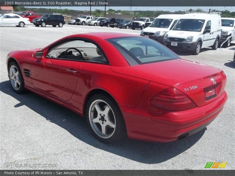 Magma Red / Stone 2003 Mercedes-Benz SL 500 Roadster