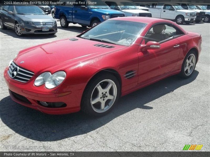 Magma Red / Stone 2003 Mercedes-Benz SL 500 Roadster